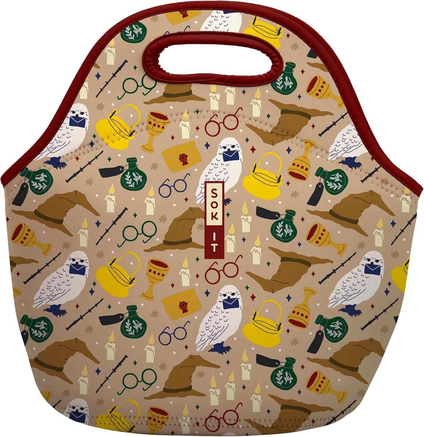 Sok It LunchTote Zippered Bag Insulated Neoprene Caddy (Horcrux, Large 4.5 Quart Lunch Tote)