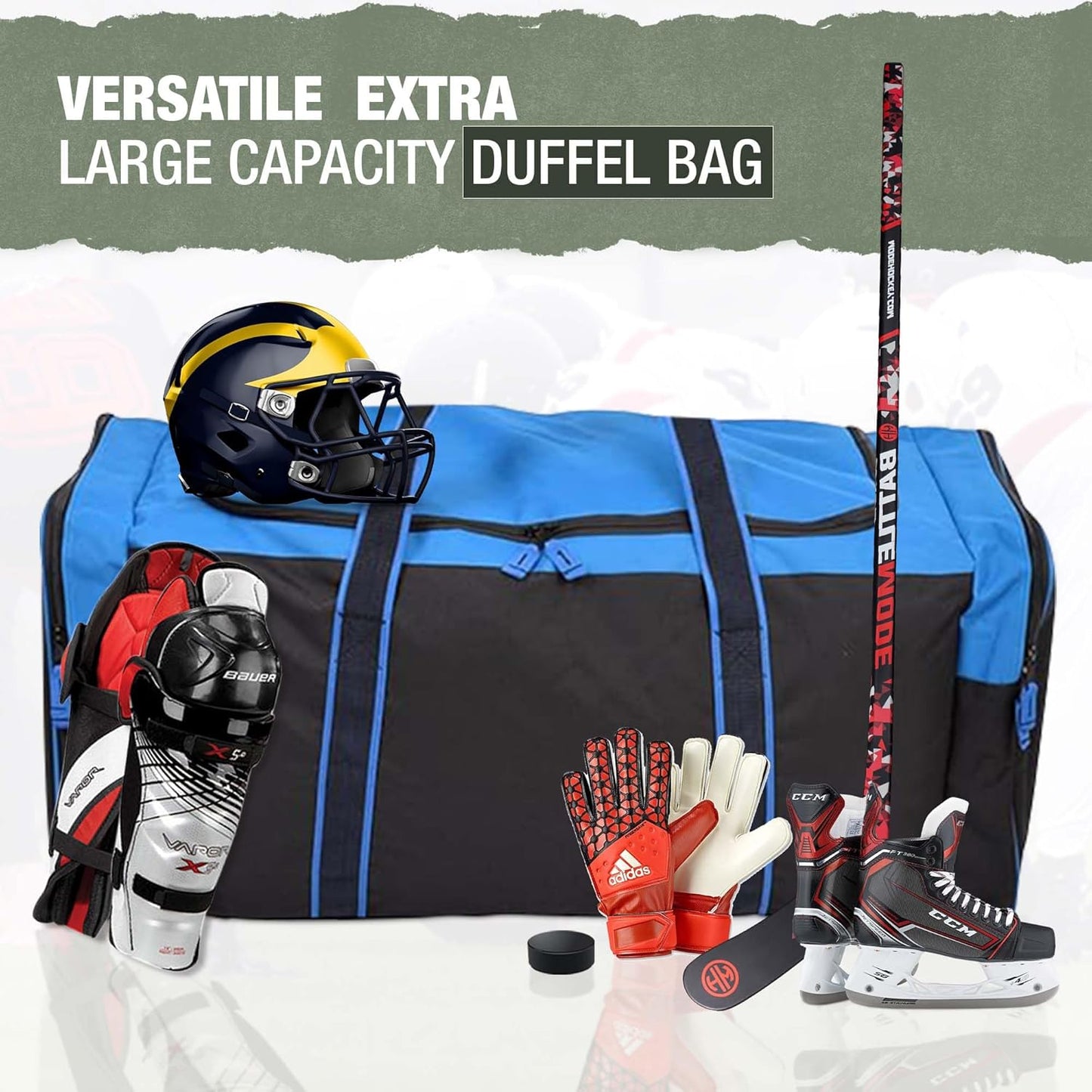 Jetstream Heavy Duty Multi Pocket Durable Sports Gym Equipment Travel Duffel Bag