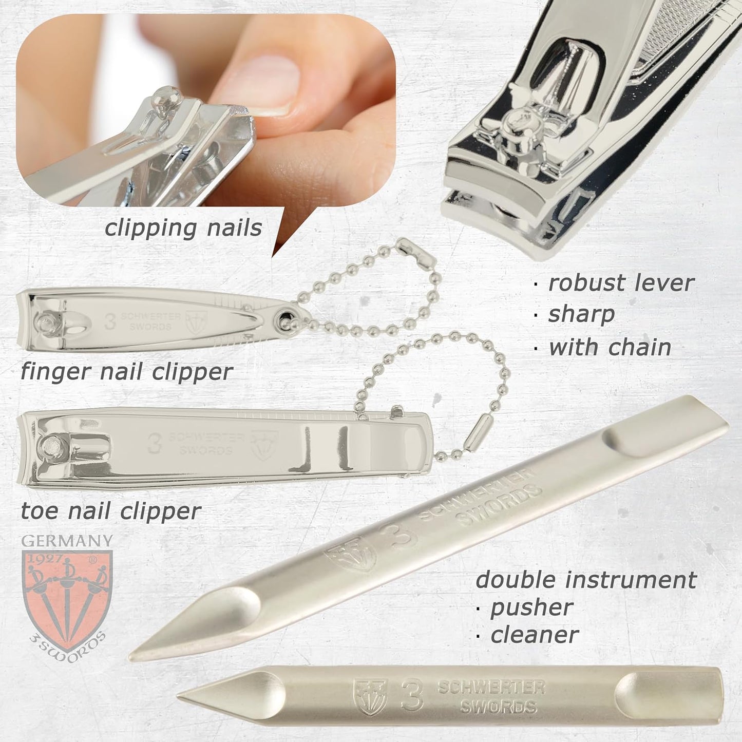 3 Swords Germany – manicure pedicure set kit (748)