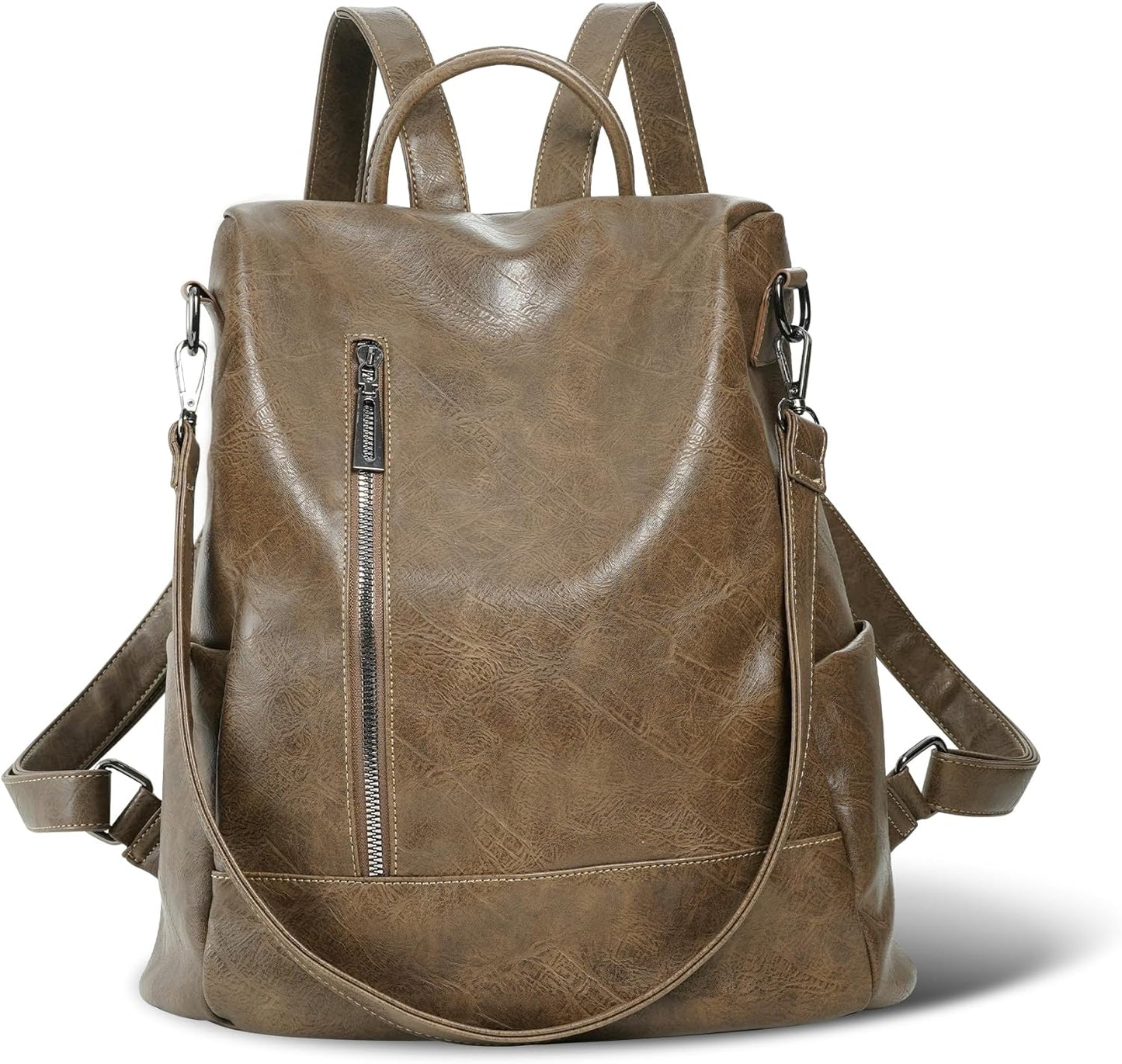 Women Backpack Purse PU Leather Anti-theft Casual Shoulder Bag Fashion Ladies Satchel Bags
