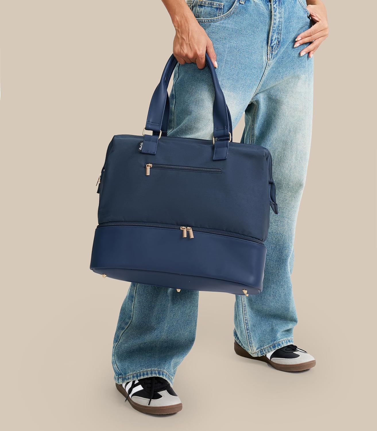 Weekender Bags for Women, Large Travel Duffel Bag with Shoes Compartment, Carry On Overnight Tote Bags with Toiletry Bag