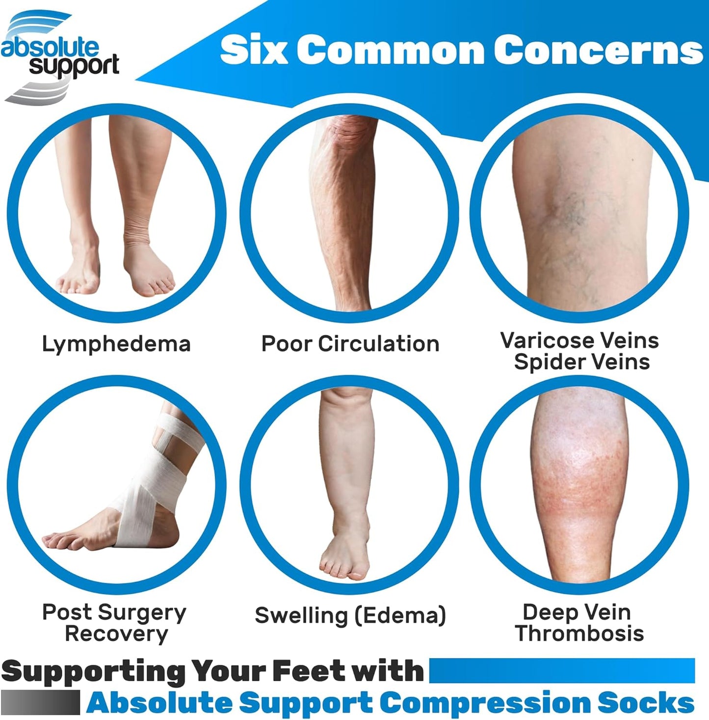 (3 Pairs - Closed Toe) Made in USA - Compression Socks for Women 15-20mmHg - Sheer Compression Knee High Stockings for Post Surgery, Pregnancy, Arthritis, Edema - White, Large - A101WH3-3