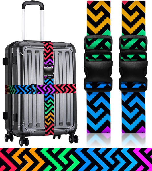 Luggage Straps for Suitcases Travel Belt Luggage Band Heavy Duty Traveling Luggage Identifier Cute Women Girls Unique Accesory,