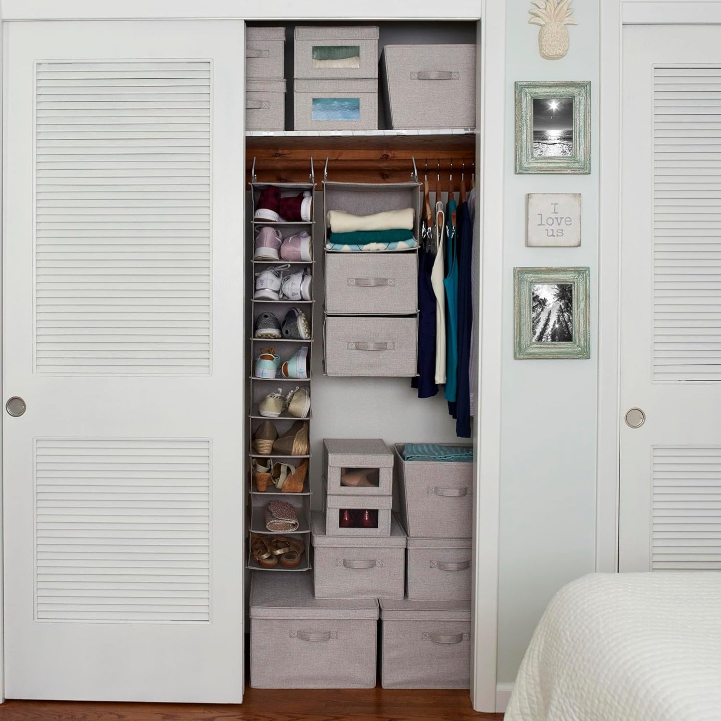 Household Essentials 3 Shelf Hanging Closet Organizer