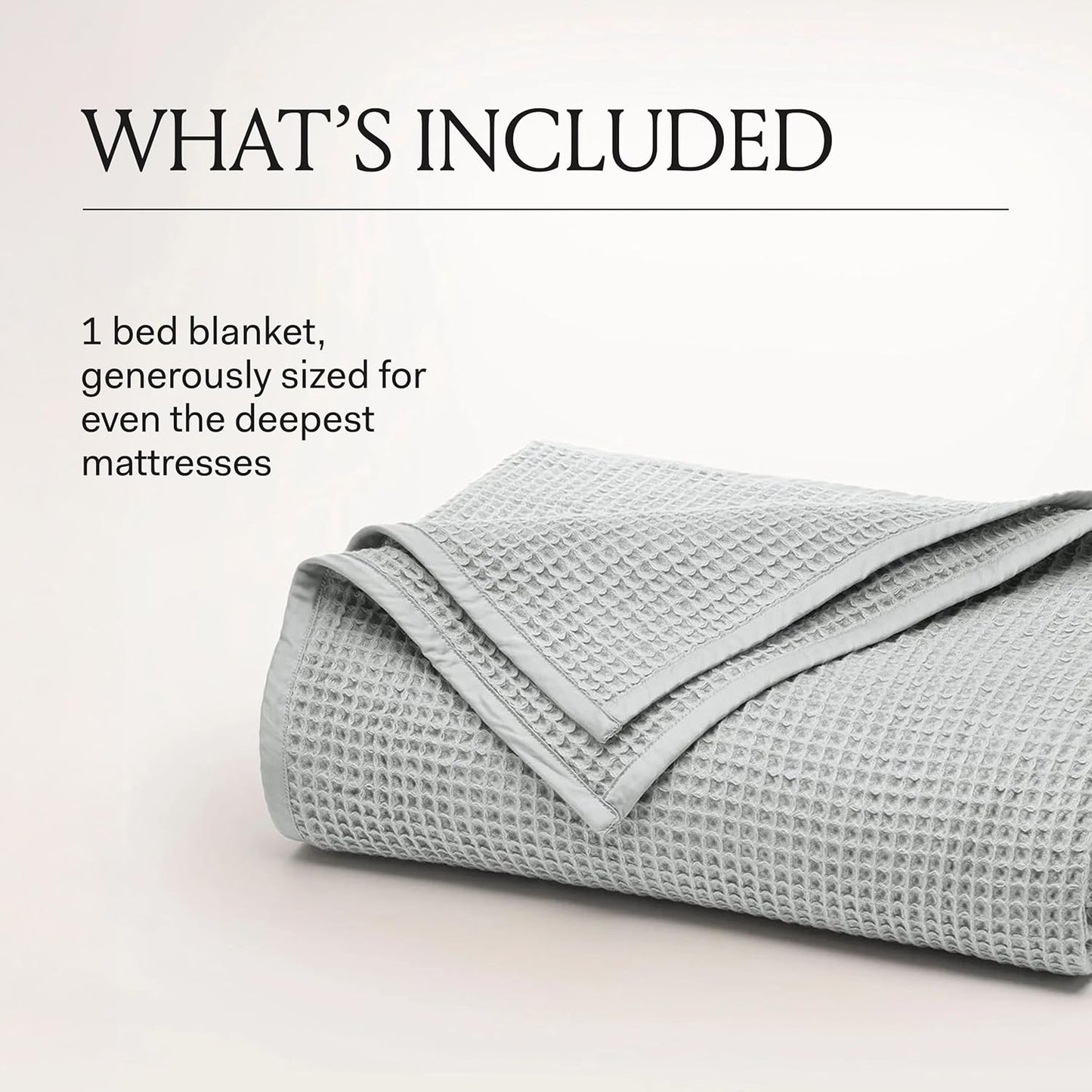 BOLL & BRANCH Waffle Bed Blanket - Twin, White - Luxury 100% Organic Cotton - Soft, Lightweight, Breathable - Textured Waffle Weave Design
