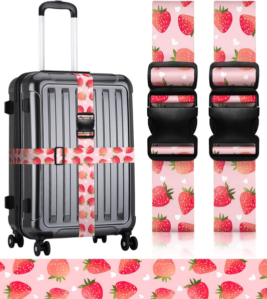 Luggage Straps for Suitcases Travel Belt Luggage Band Heavy Duty Traveling Luggage Identifier Cute Women Girls Unique Accesory,