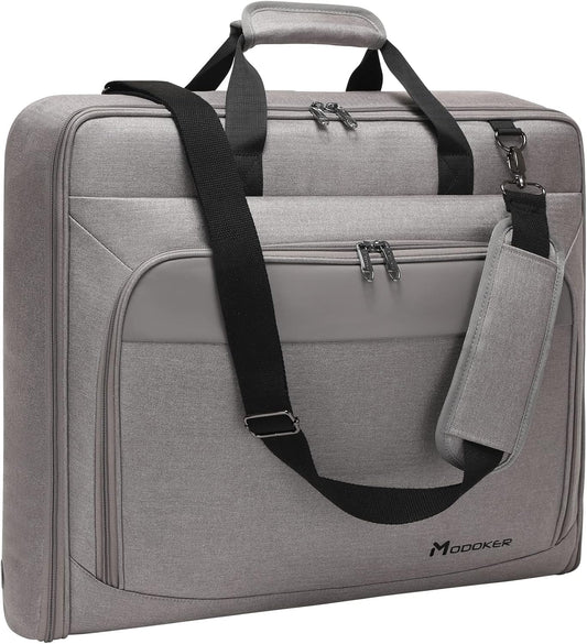 Modoker Suit Luggage Garment Bag with Shoulder Strap, Suit Carry on Bag Hanging Suitcase Garment Bags for Men Women Business Travel