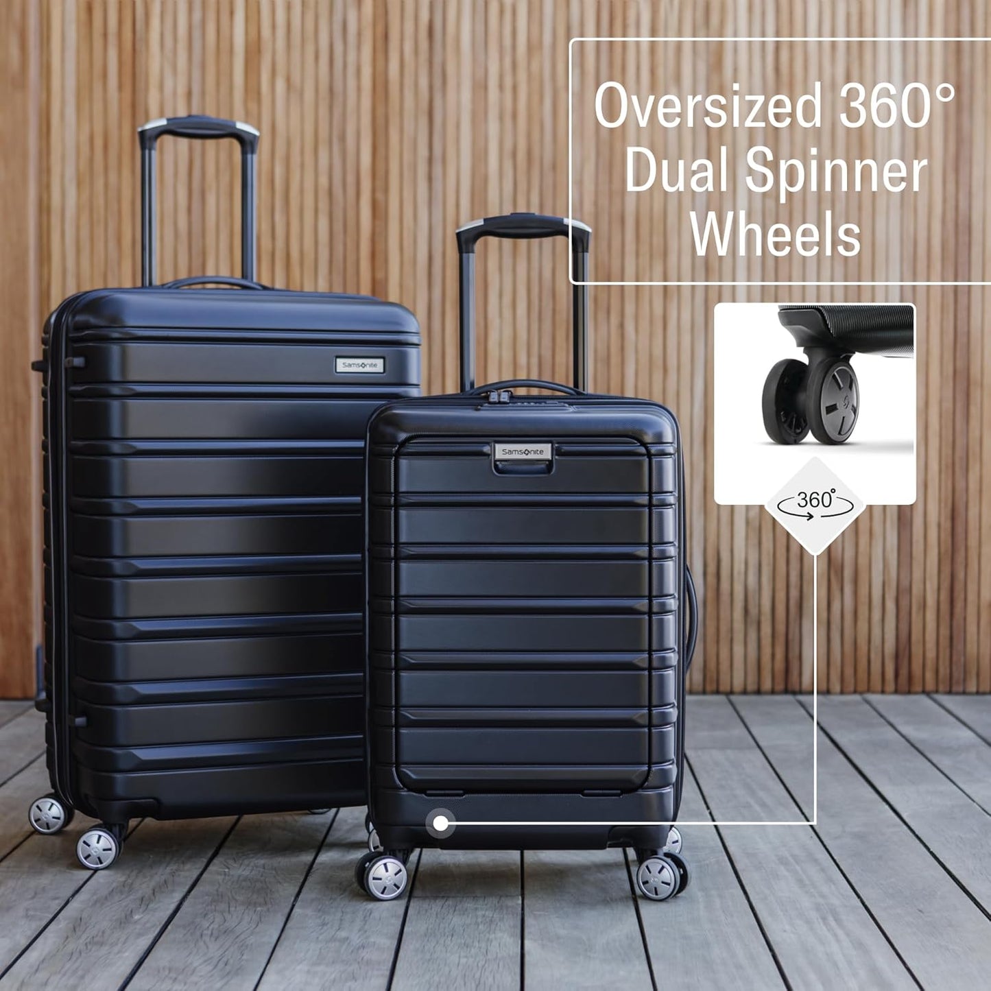 Samsonite Omni 2 International Carry-On Luggage with 360° Spinner Wheels - Scratch Resistant Hardshell - TSA, Airline-Approved - Expandable Polycarbonate Shell for Lightweight Travel - Lagoon Blue