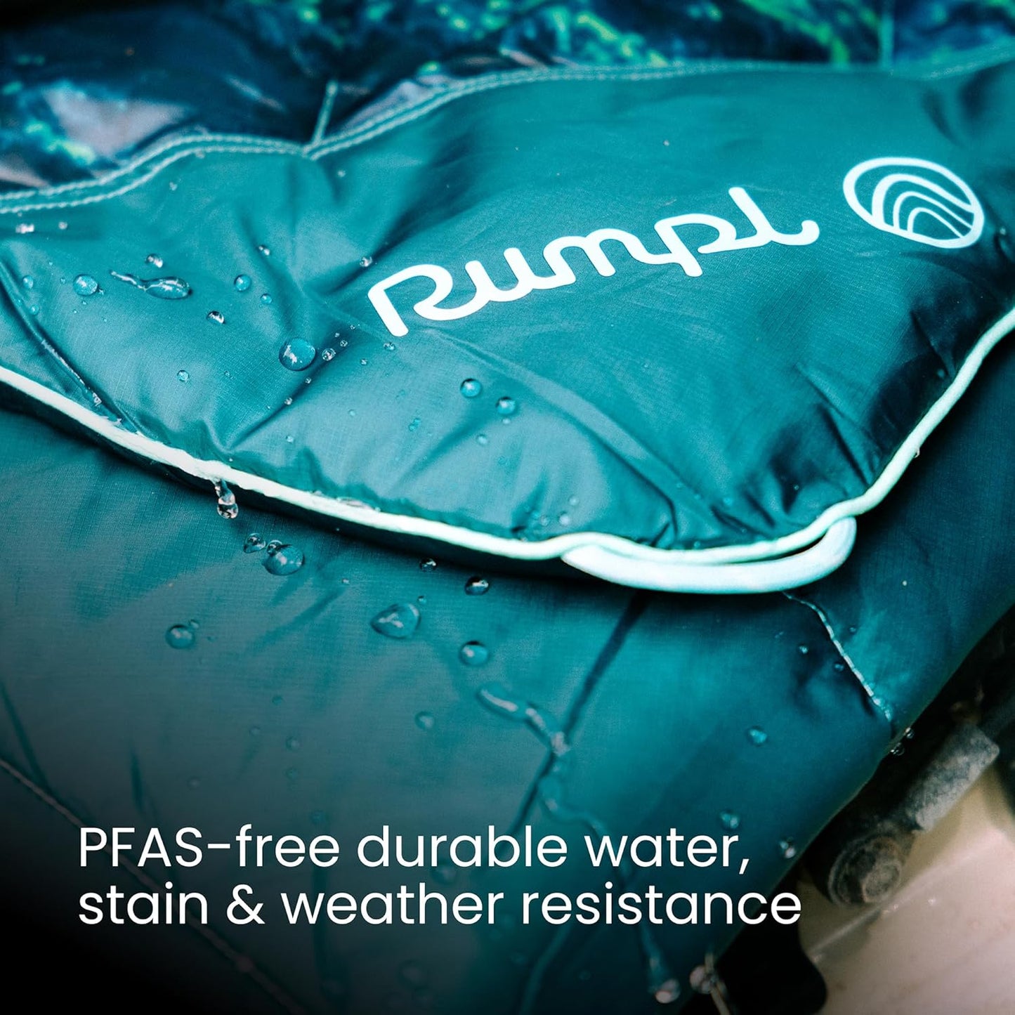 Rumpl Original Puffy Blanket - Warm, Water-Resistant Camping Blanket with 100% Recycled Synthetic Insulation, 52"x75", Original Puffy V2, Sedona Saguaro Bandana