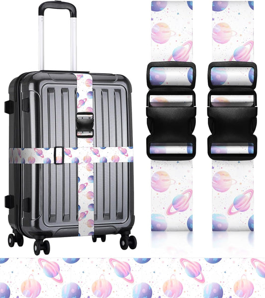 Luggage Straps for Suitcases Travel Belt Luggage Band Heavy Duty Traveling Luggage Identifier Cute Women Girls Unique Accesory,