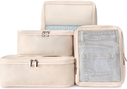 Vandel Space-Saving Compression Packing Cubes for Women, Men, Compressible Carry On Suit Case Organizer Luggage Packing Cubes for Travel Organizer Bags for Luggage and Backpacks, Suitcase Cube
