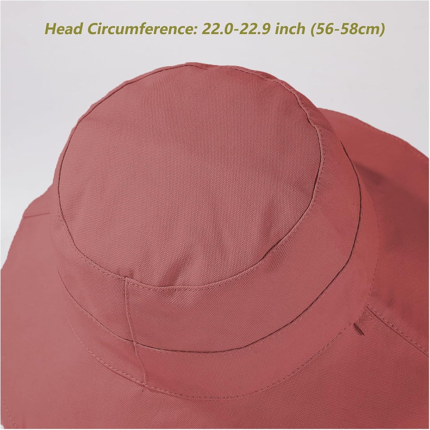 vidsel Womens Sun Hats Wide Brim Reversible Bucket Cotton Hat Packable Summer Travel Cap with Hat Clip,UV Protection