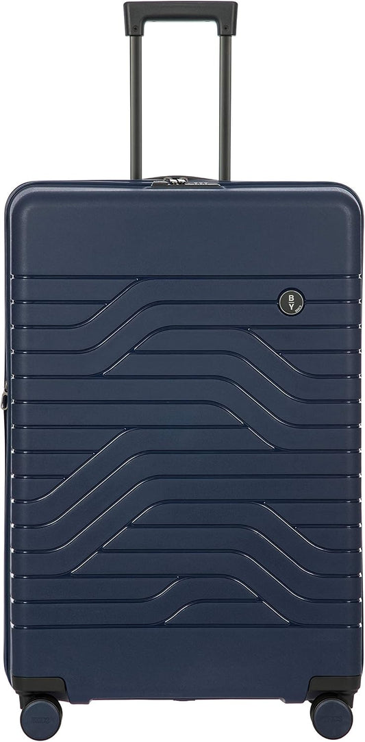 Bric's B|Y Ulisse Spinner Suitcase, Expandable Hard Shell Luggage with TSA Lock and Smooth 360° Wheels 28" – Ocean Blue