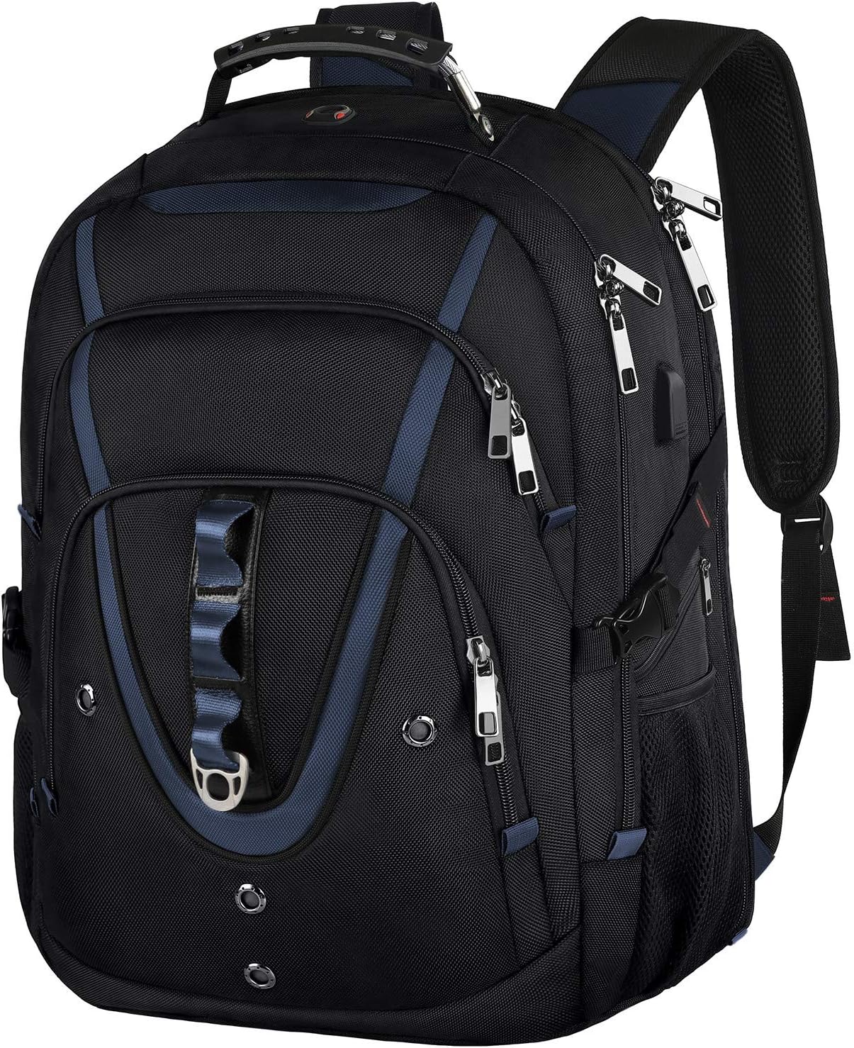 Mogplof 18.4 Laptop Backpack Men Women, 55L Extra Large Laptops Backpack with USB Charger Port,TSA Friendly Flight Approved and RFID Anti-theft Pocket,Water Resistant Suiltable for Traveling&Business