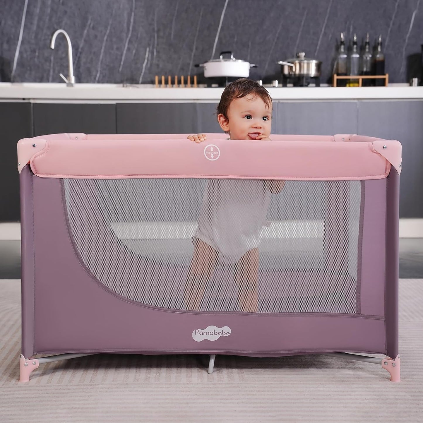 Pamo Babe Portable Crib Mattress Baby Playards