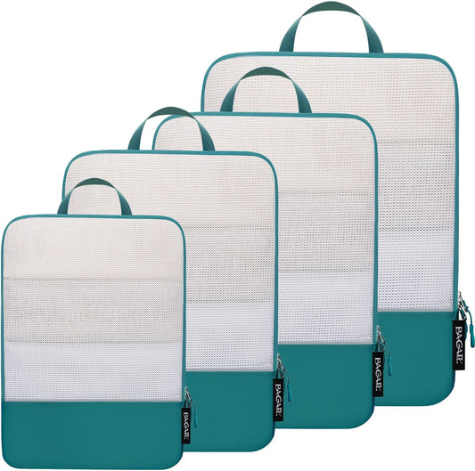 BAGAIL 4 Set/6 Set Ultralight Compression Packing Cubes Packing Organizer for Travel Accessories Luggage Suitcase Backpack