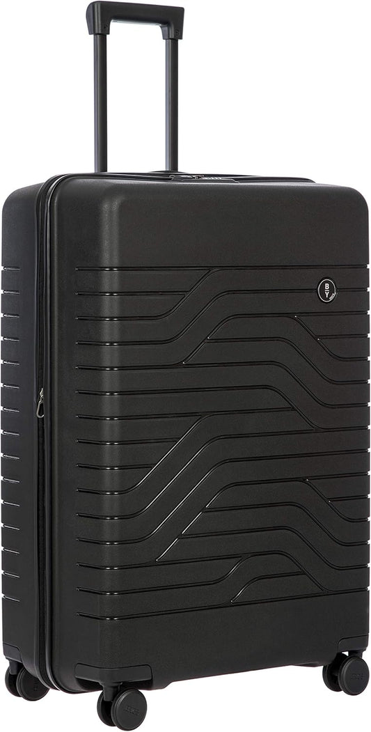 Bric's B|Y Ulisse Spinner Suitcase, Expandable Hard Shell Luggage with TSA Lock and Smooth 360° Wheels 28" – Black