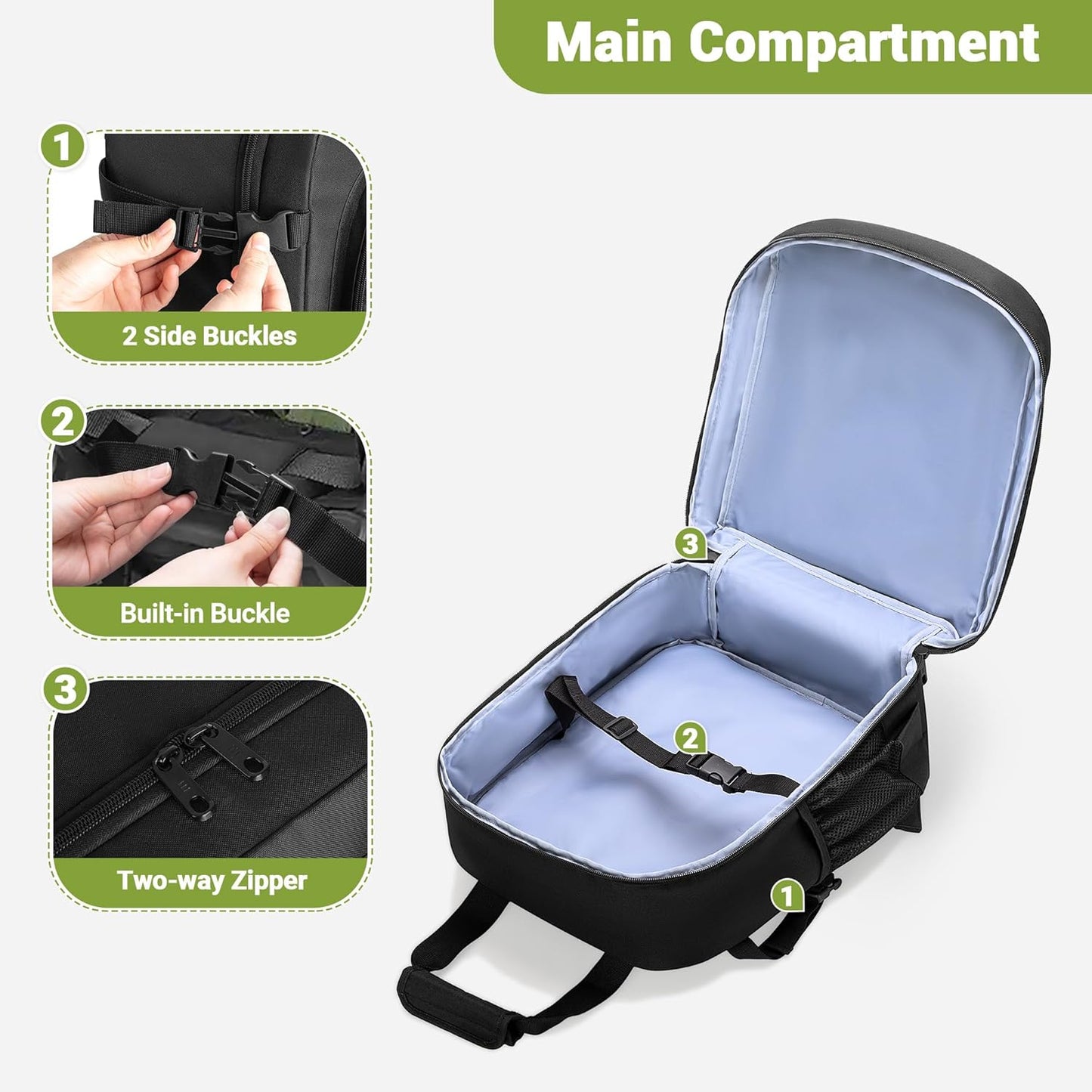 Lightweight Small Stroller Bag Compatible with GB Pockit Stroller, Travel Stroller Backpack with Pockets, Stroller Accessories Carry Case for Flight Essentials, Bag Only