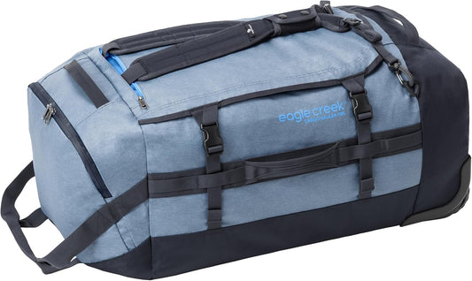 Eagle Creek Cargo Hauler Wheeled Duffel - Durable Duffel Bag for Travel - Easy Access Compartment - Deployable Backpack Straps - Lockable Zipper Opening - Iron Orange - 110L