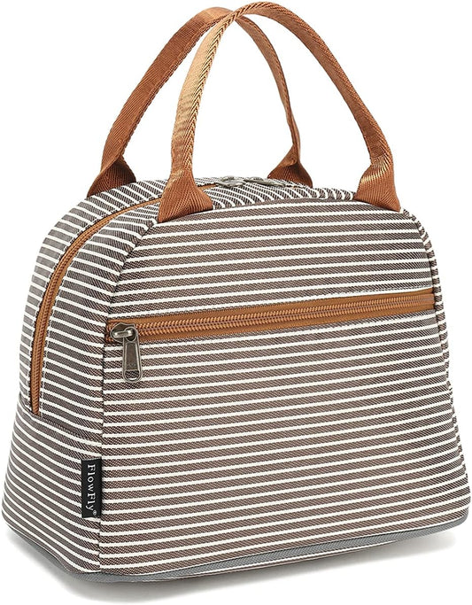FlowFly Insulated Lunch Cooler Bag - Tote Bag Organizer for Women/Men, Coffee