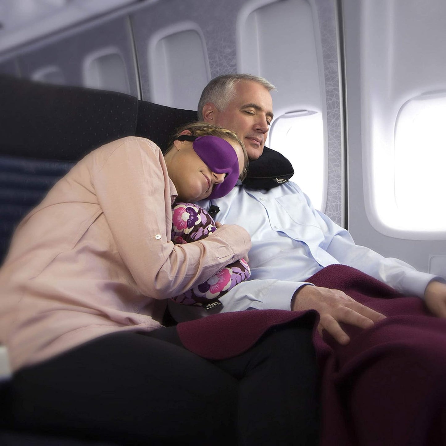 Bucky 40 Blinks No Pressure Eye Mask for Travel & Sleep, Ruby Pop, One Size