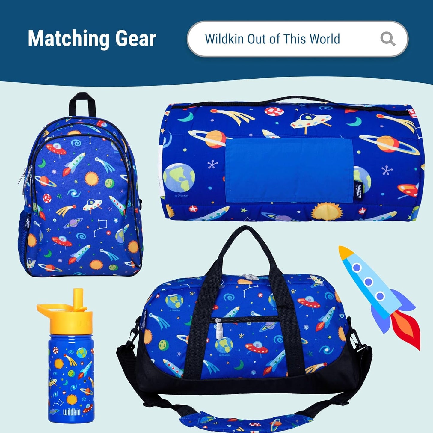 Wildkin Kids Insulated Lunch Bag – Reusable, Ideal for Hot/Cold Snacks, School & Travel - Out of this World