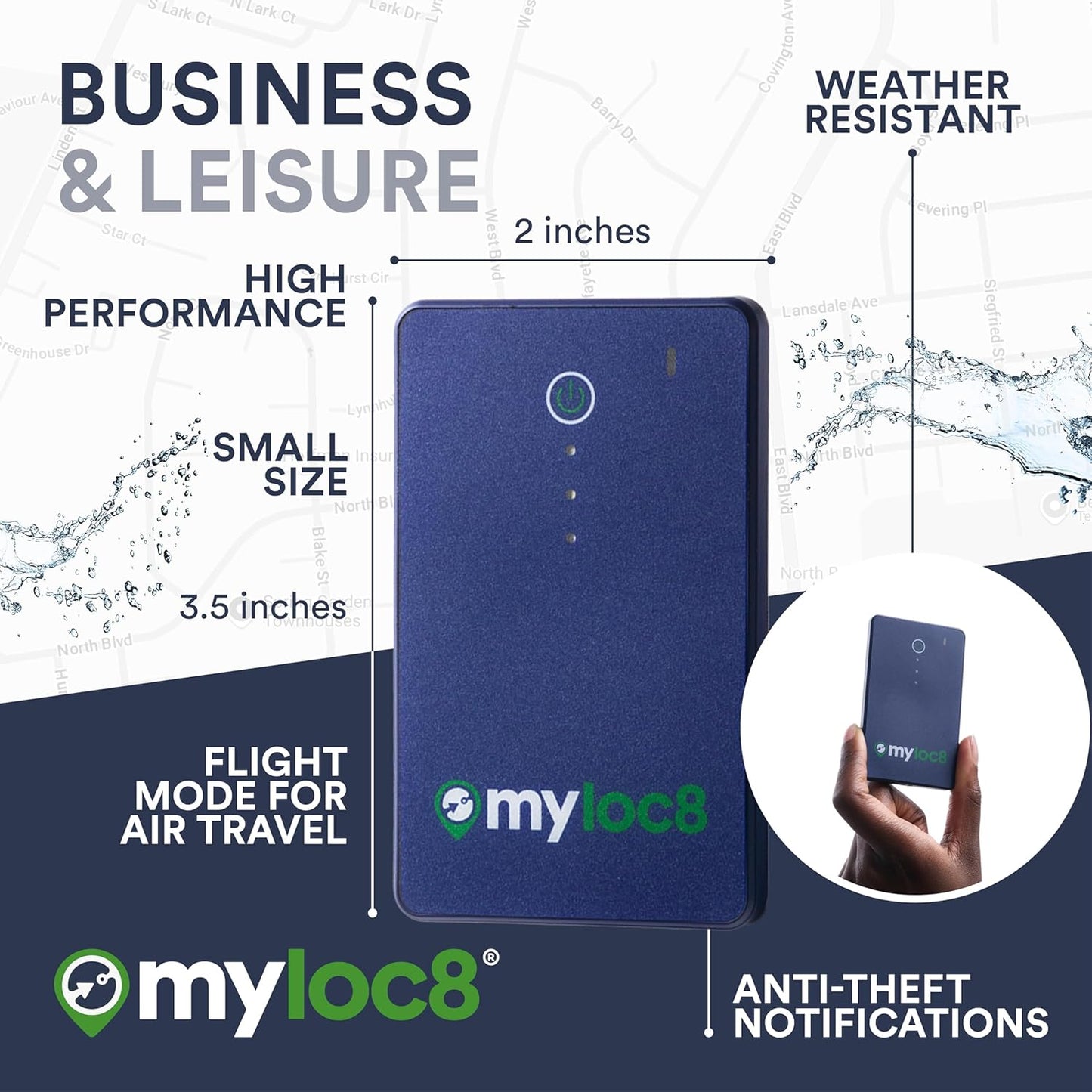 GPS Luggage Tracker for Suitcases TSA Approved, Android & iOS Compatible - Real-Time Tracking Device for Travel - Smart Tag with Bag Opening Alert - Long Battery Life (4-Mo Subscription Included)
