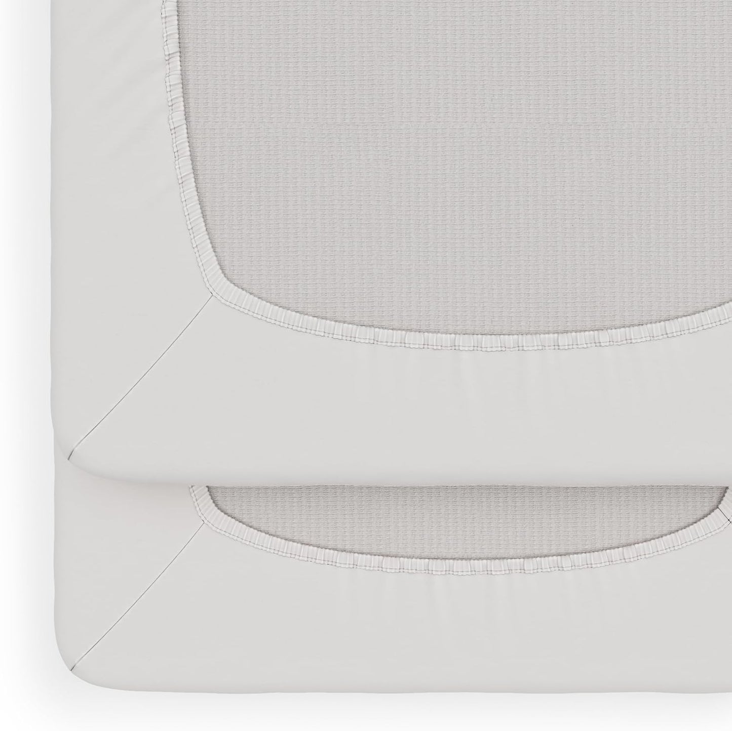 Foundations Pinnacle Folding Metal Hotel Crib and Sheet Bundle - Includes 4" Foam Mattress and 6-Pack White Fitted Compact Sheets for Babies & Toddlers