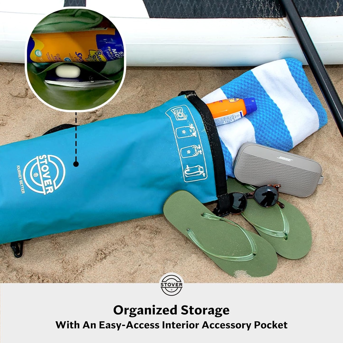 STOVER 5/10/25/30/40/55L Waterproof Backpack- Floating Dry Bag for Kayaking, Travel, Beach, Hiking, & Camping, Men/Women