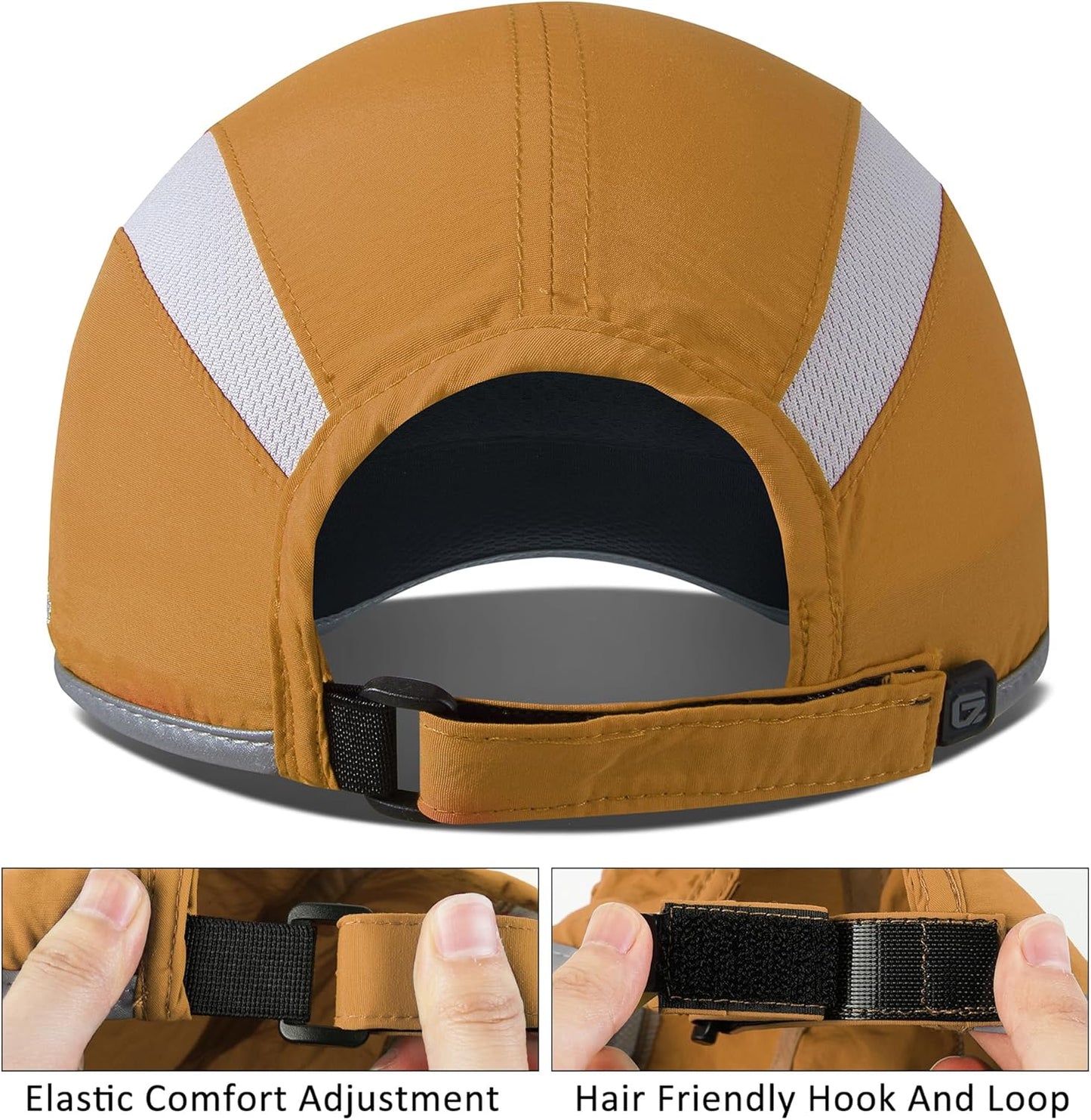 GADIEMKENSD Reflective Folding Outdoor Hat Unstructured Design UPF 50+ Sun Protection Sport Hats for Womens and Mens