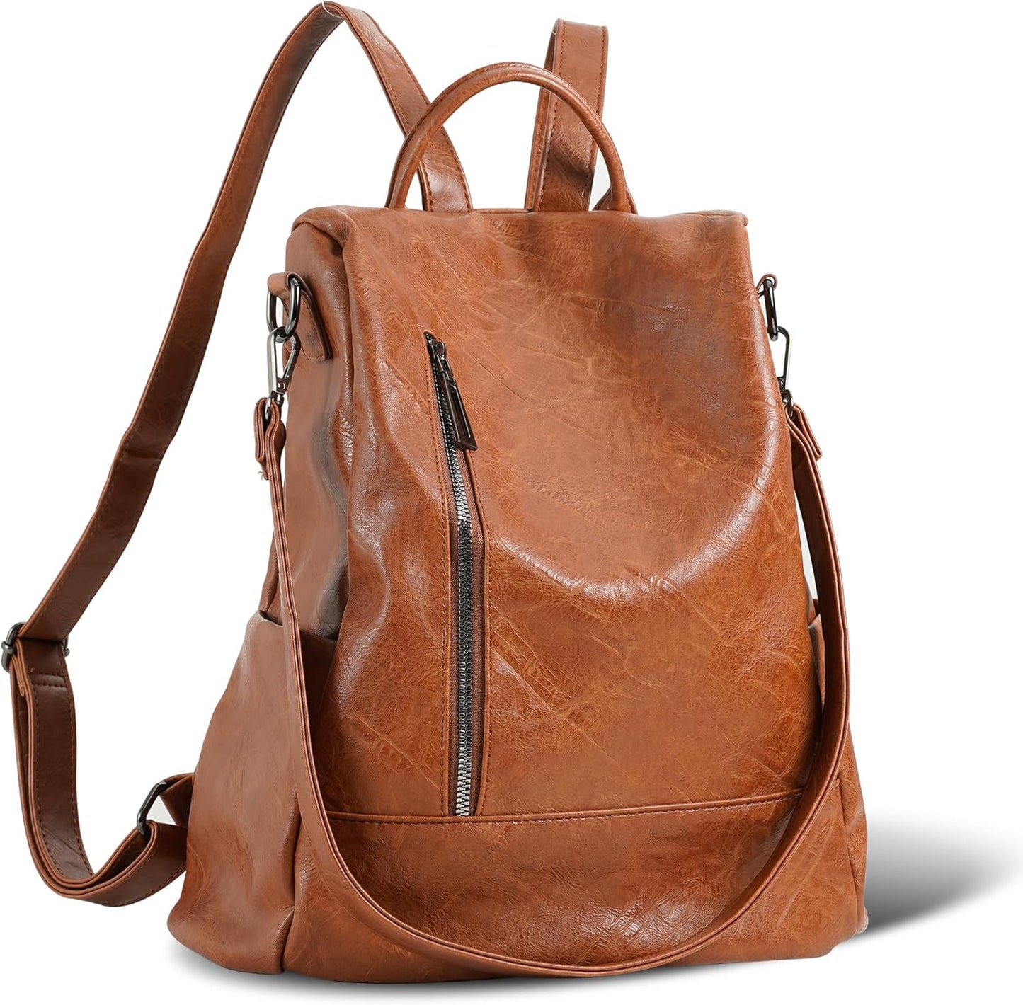 Women Backpack Purse PU Leather Anti-theft Casual Shoulder Bag Fashion Ladies Satchel Bags