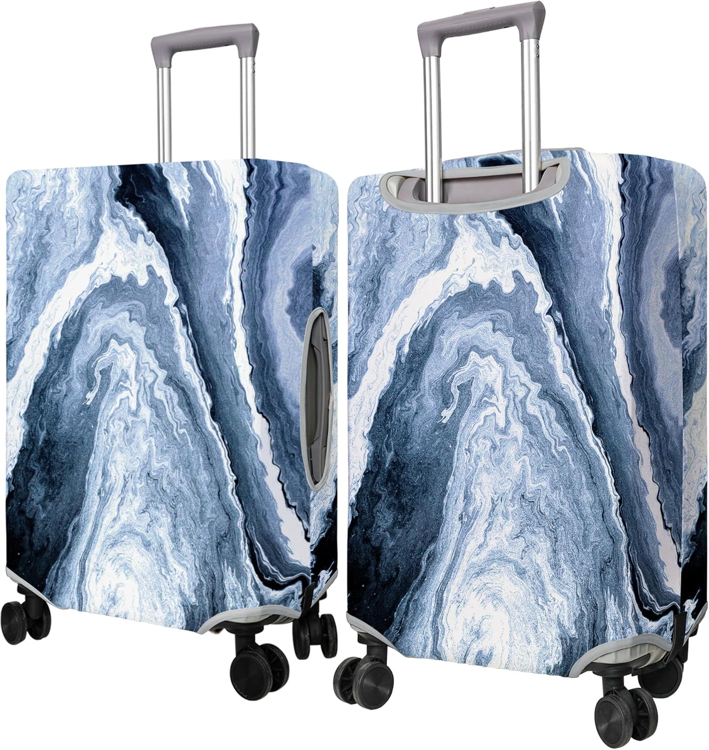 Travel Luggage Cover Suitcase Protector Fits 18-32 Inch Wheel Covers PatternedTravel Related Items Flower Luggage Protector Elastic S