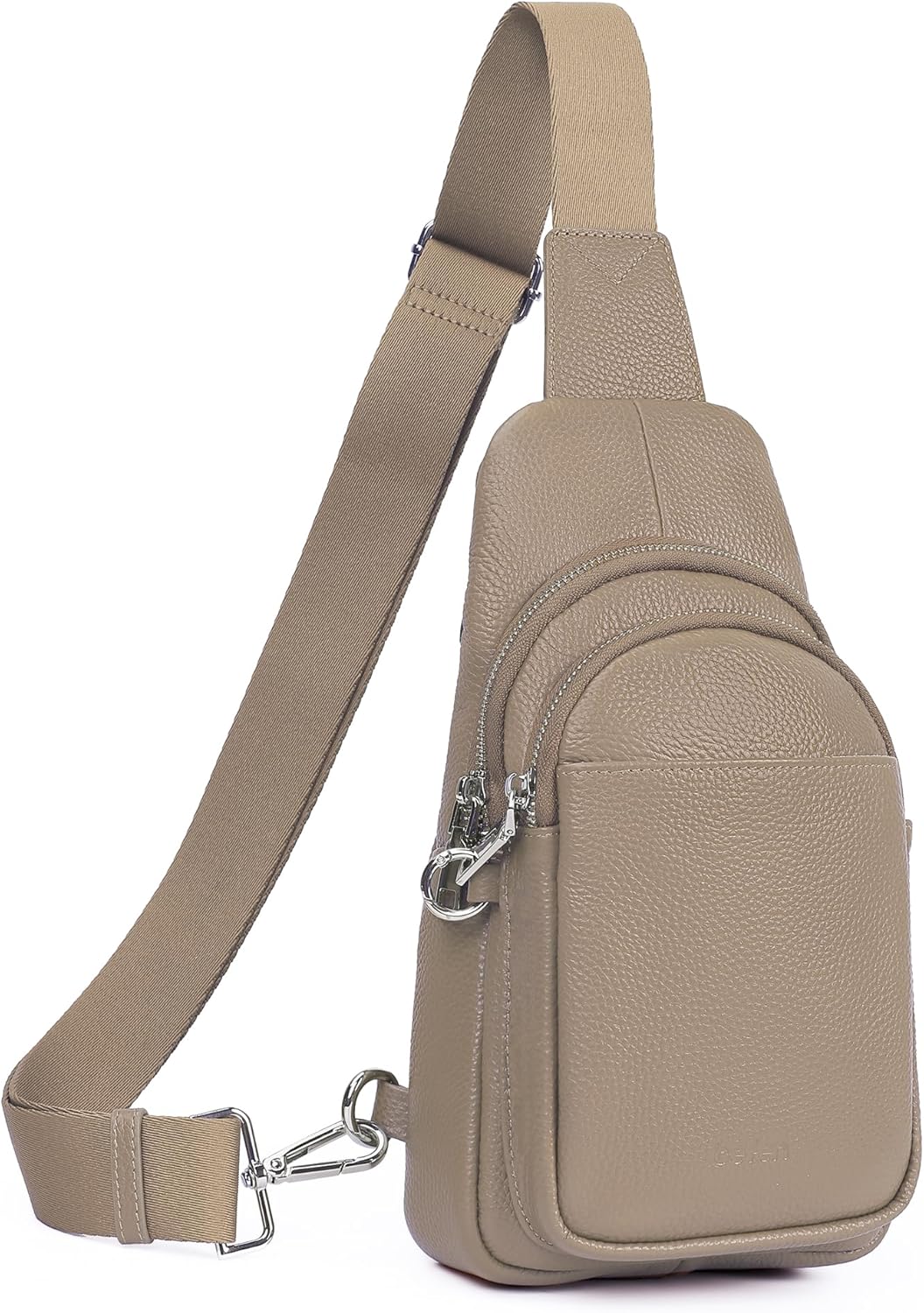befen Genuine Leather Small Sling Bag for Women Anti-Theft Crossbody Chest Bags Fanny Packs for Travel with RFID Card Slots