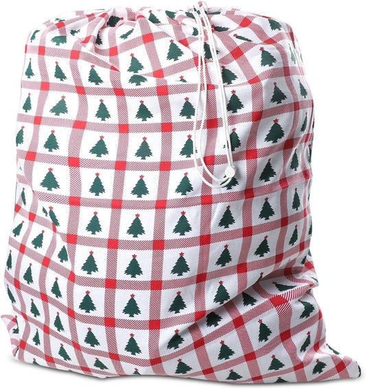 Urban Villa Laundry Bag Canvas|Dirty Clothes Travel Laundry Bag|Machine Washable|Reusable College Hostel Hamper Liner Bag for Garments Delicates Drawstring Closure 1 Pack Tree Print|Size 28X36 Inches