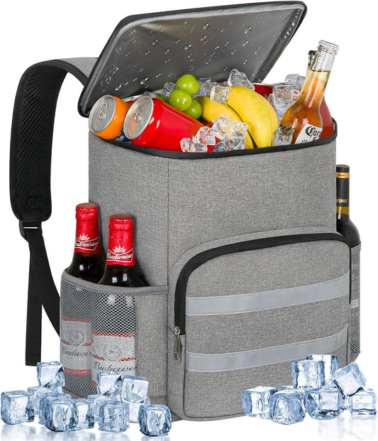 Backpack Cooler - 54 Cans Large Capacity Insulated Leak Proof Lunch Backpack for Men & Women, Soft Cooler Bag for Picnic Camping Beach Hiking Travel Office