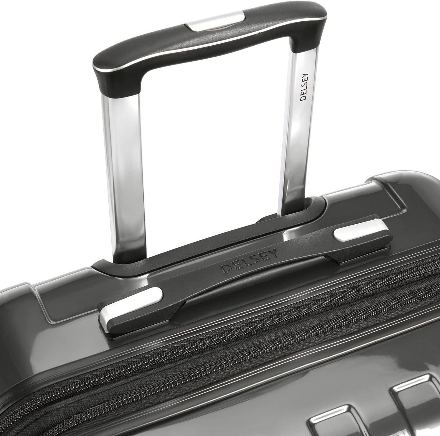 DELSEY PARIS Helium Aero Hardside Expandable Luggage with Spinner Wheels, Brushed Charcoal, 2-Piece Set (21/24)