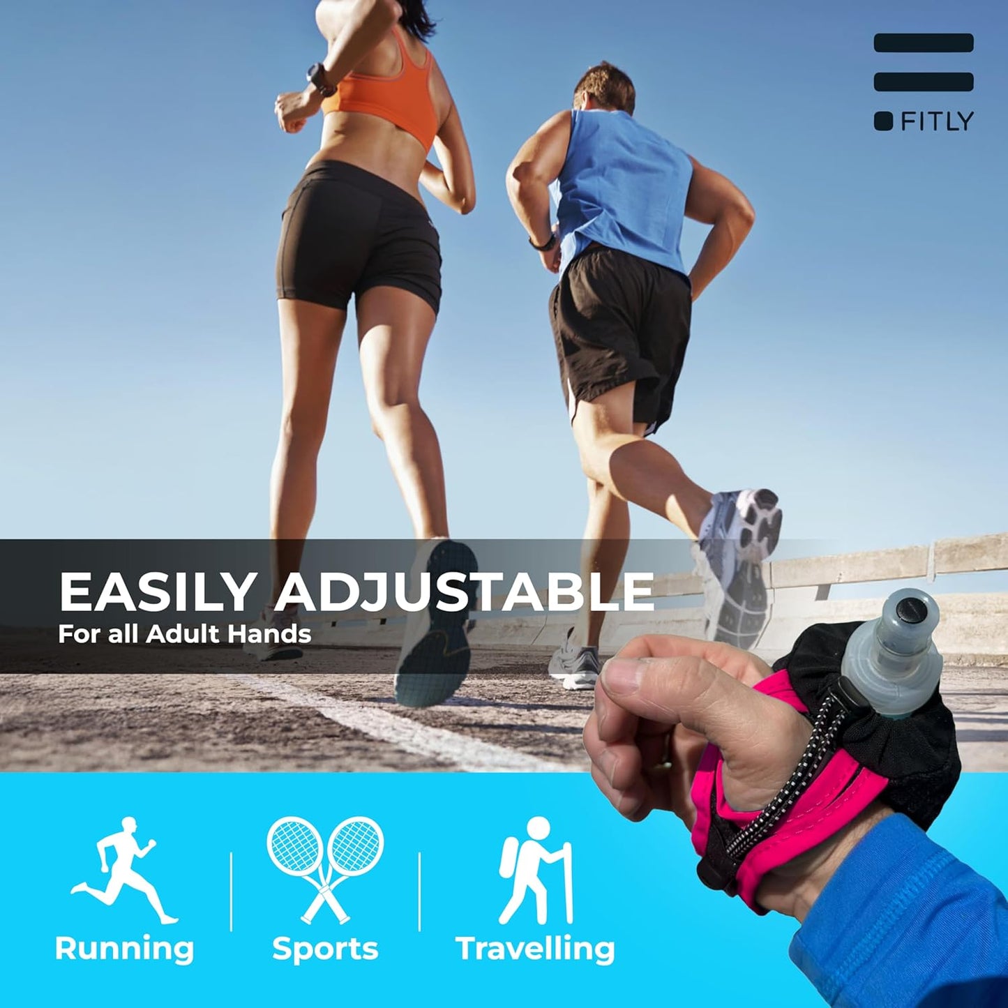 Soft Flask - Shrink As You Drink Soft Water Bottle for Hydration Pack - Folding Water Bottle Ideal for Running, Hiking, Cycling, Climbing & Rigorous Activity
