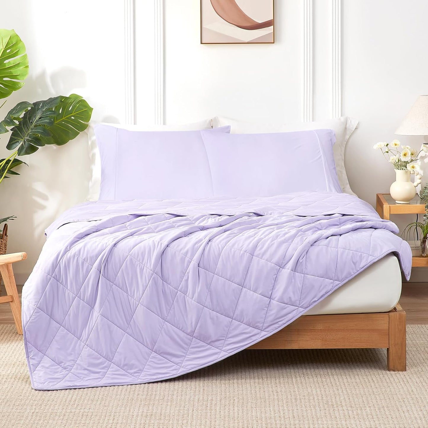 Cozy Bliss Cooling Blanket for Hot Sleepers, Q-Max 0.4 Cooling Comfort Queen Size, Cold Blankets for Night Sweats Sleeping, Ultra-Cool Lightweight Breathable Summer Blanket for Bed