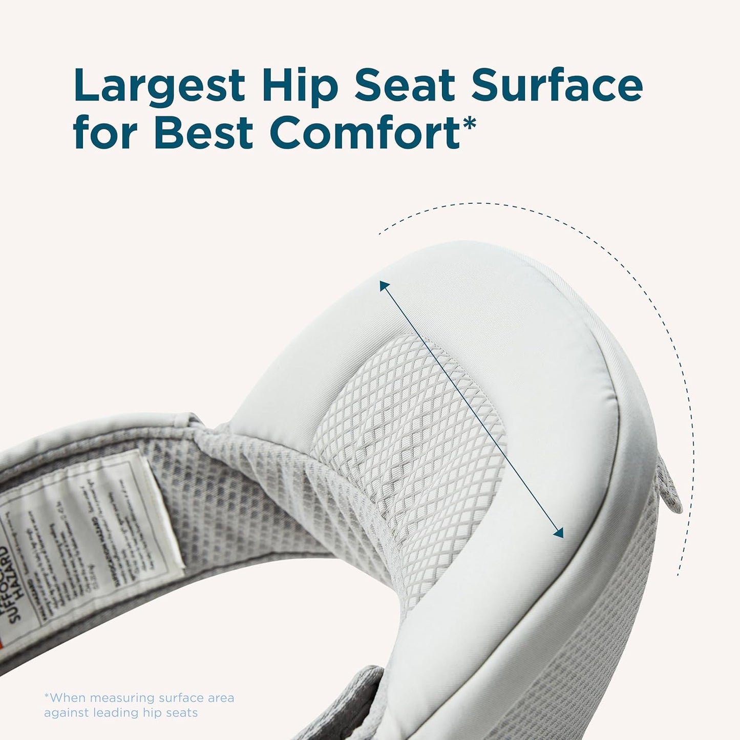 Ergobaby Alta Hip Seat All-Position Breathable Mesh Hip Seat & Carrier, Midnight Blue