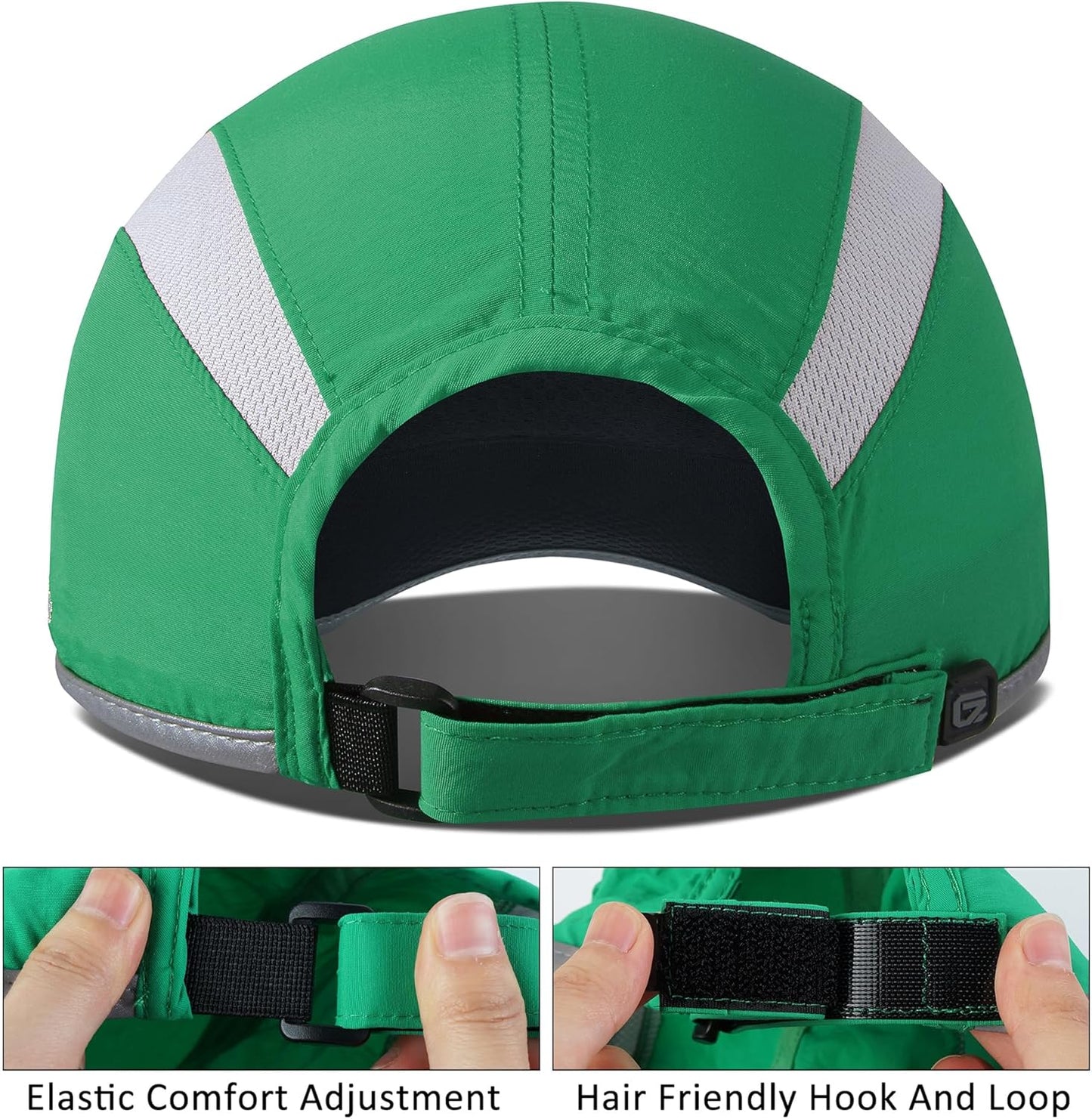 GADIEMKENSD Reflective Folding Outdoor Hat Unstructured Design UPF 50+ Sun Protection Sport Hats for Womens and Mens