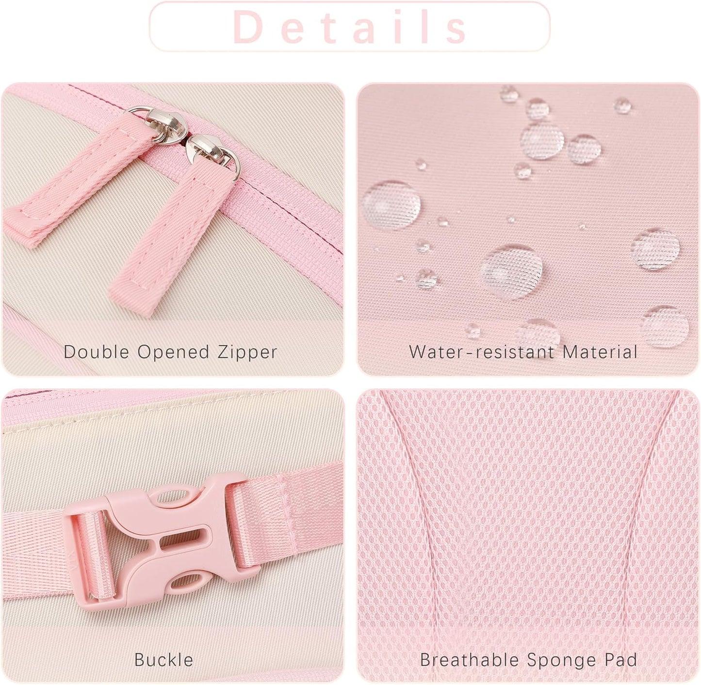 Lightweight Small Backpack for Kids Kindergarten Preschool Backpacks for Girls Ages 2-4-6 (Pink Cream)