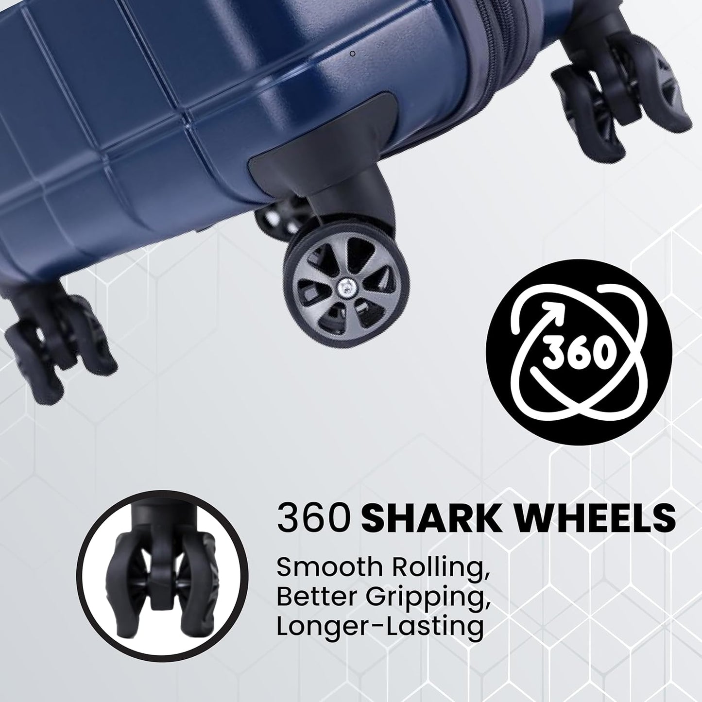 Spyder Carve 20 Inch Carry On Expandable Hardside Upright Suitcase with 360° Spinner Wheels, TSA Approved Lock, Navy