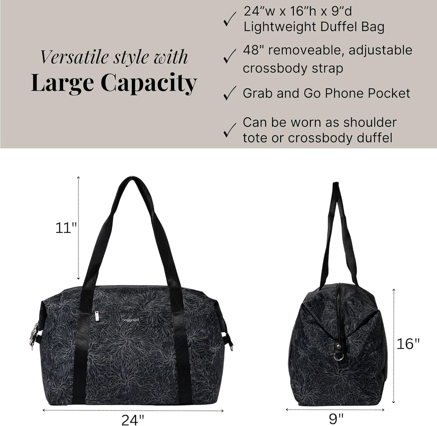 Baggallini Women's Day Large Duffel