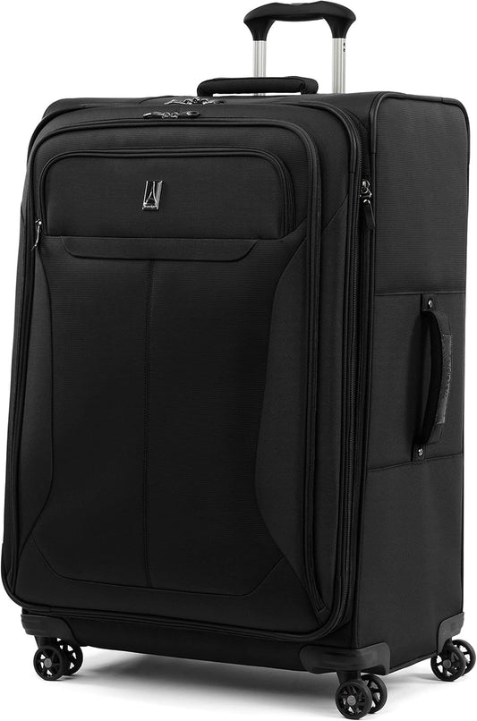 Travelpro Tourlite Softside 29-Inch, Large Checked Expandable Luggage with 4 Spinner Wheels, Lightweight Suitcase, Black