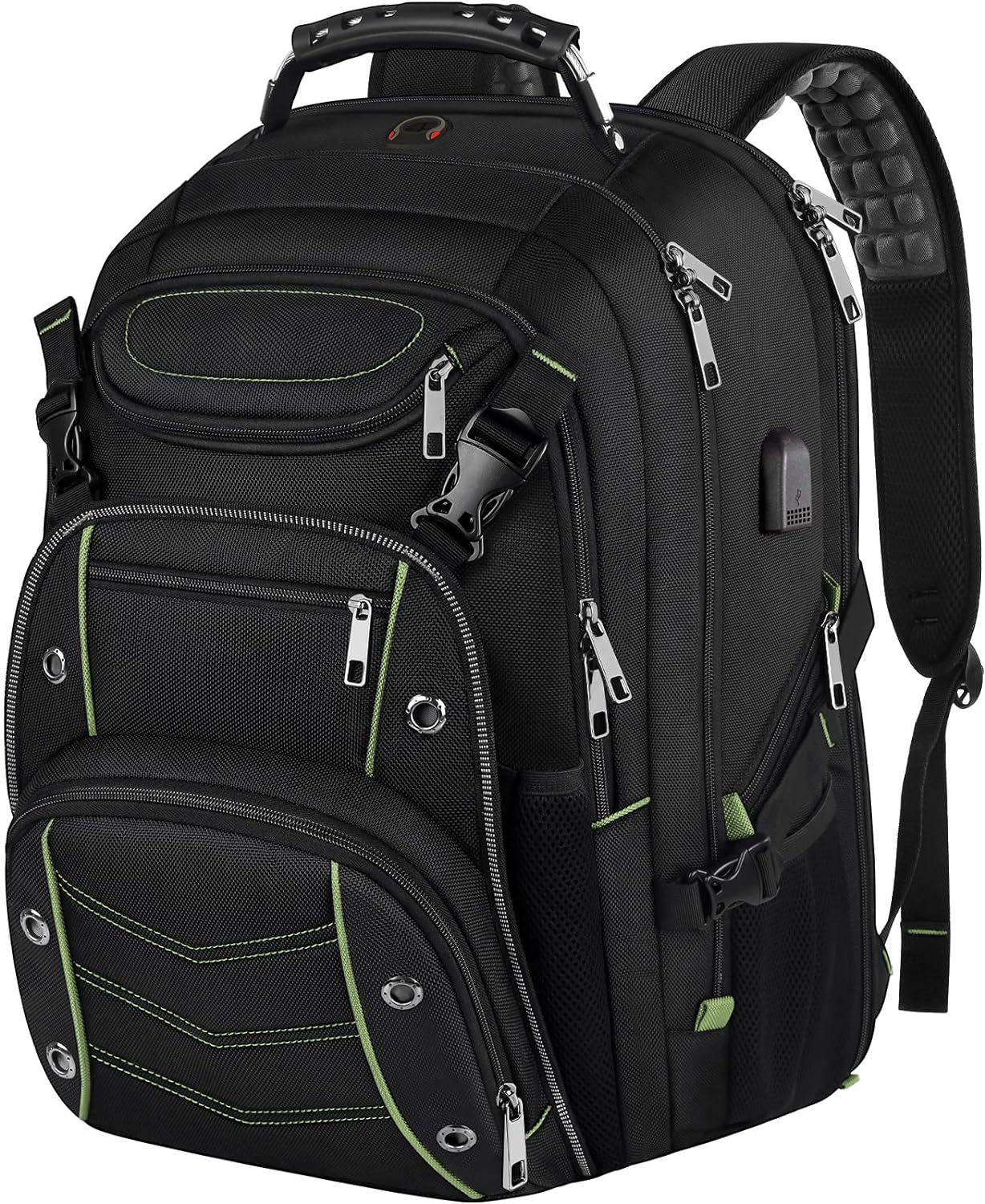VECKUSON 18.4 Inch Laptop Backpack for Men and Women, 55L Extra Large Gaming Laptops Backpack with USB Charger Port, TSA Friendly Flight Approved and RFID Anti-Theft Pocket