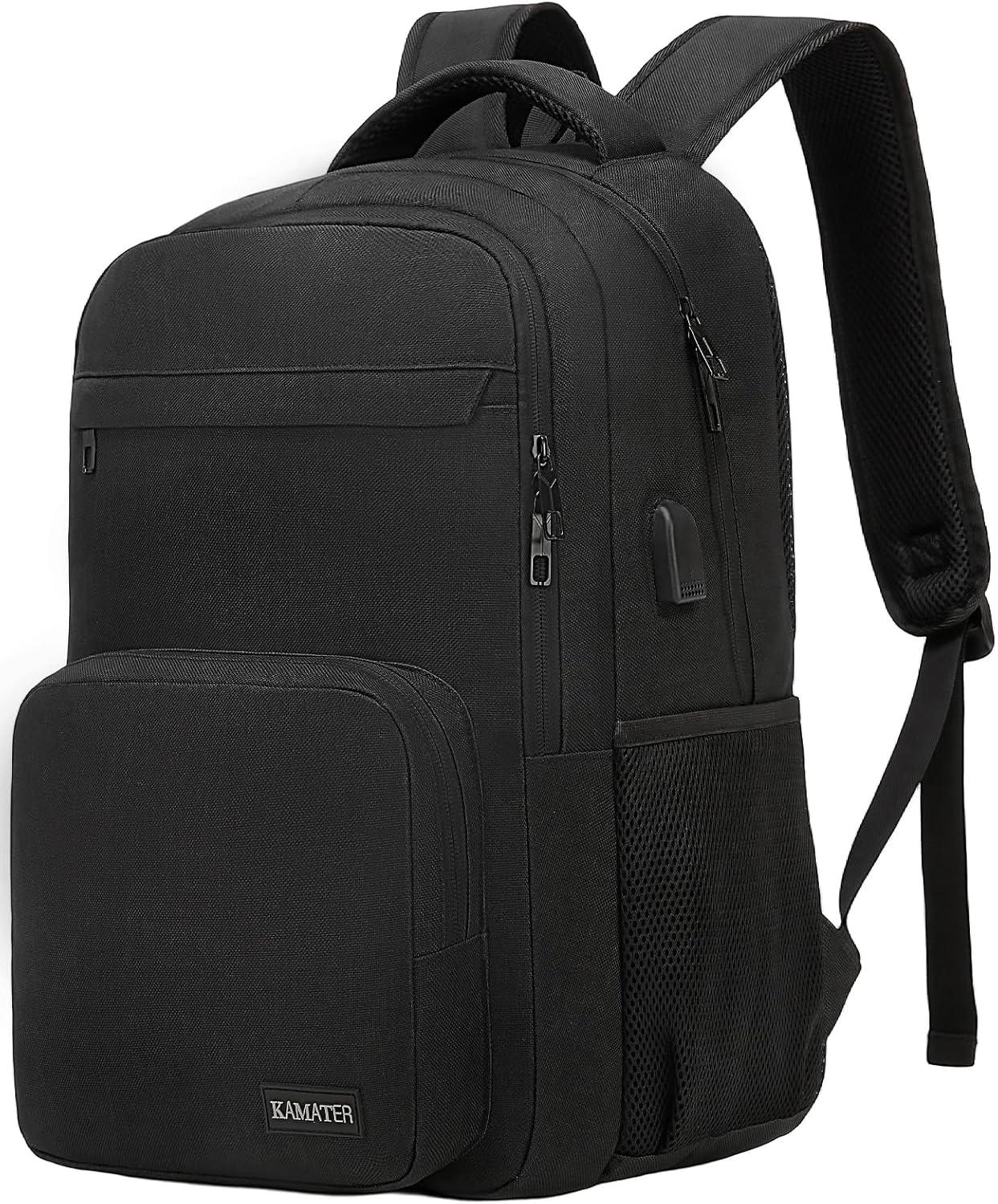 School Backpack for Teen Boys & College Students - 15.6 Inch Large Capacity Laptop Bookbag with Sturdy Water Resistant Anti-Theft | Multiple Compartments Backpack, Black