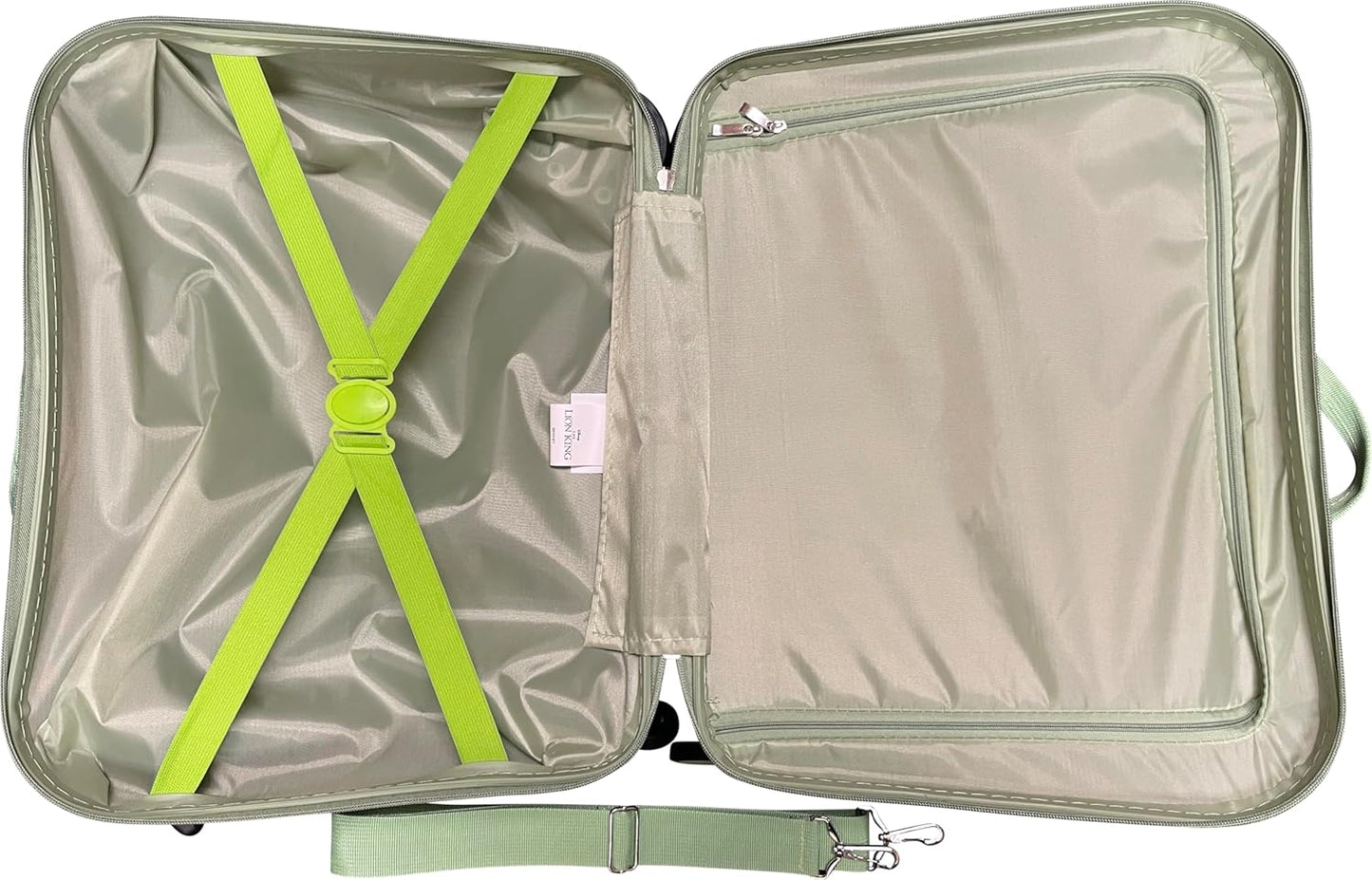 Fast Forward Ride-On 18" Suitcase For Kids/Tow-Along Toddler Carry-On Luggage With Wheels (Lion King)