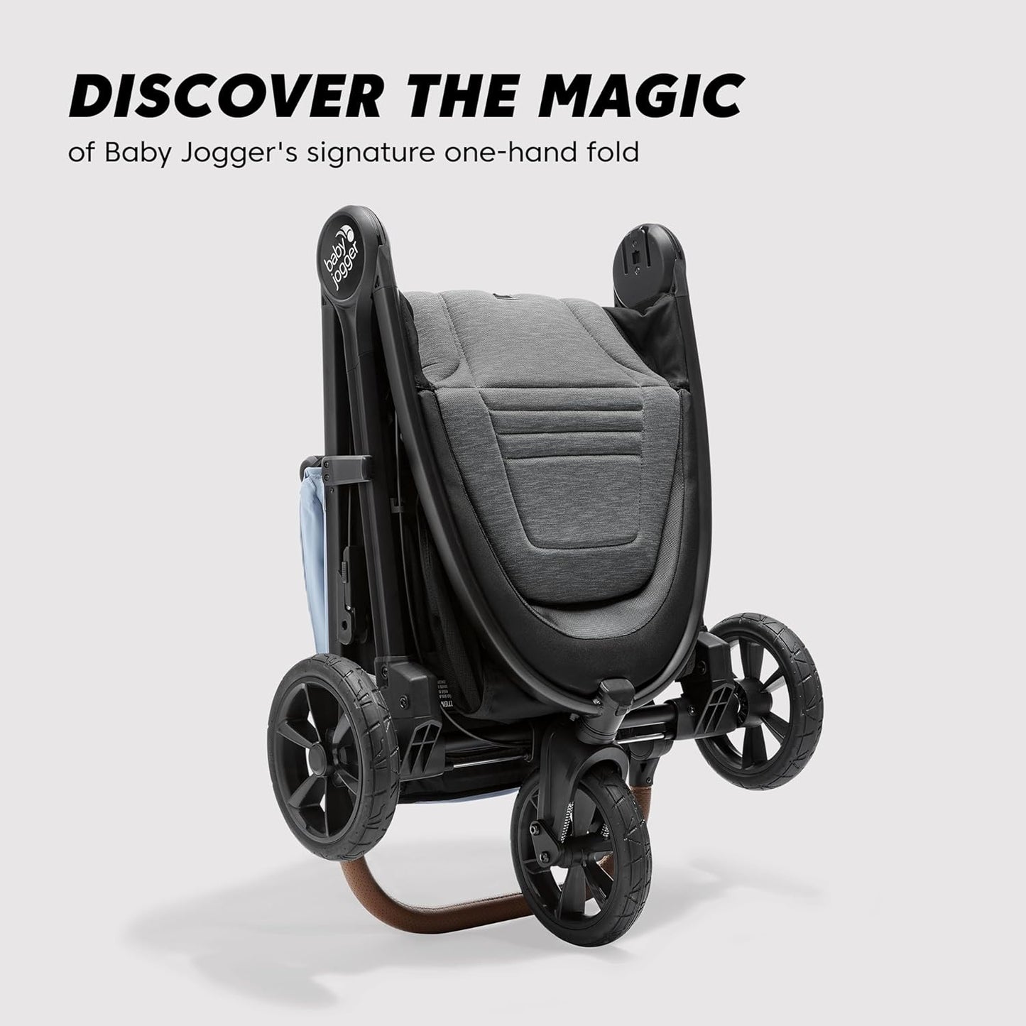 Baby Jogger City Mini GT2 Single Stroller Eco-Friendly Series Slate Fog Four-Way Use with Infant Car Seat Adapters Included