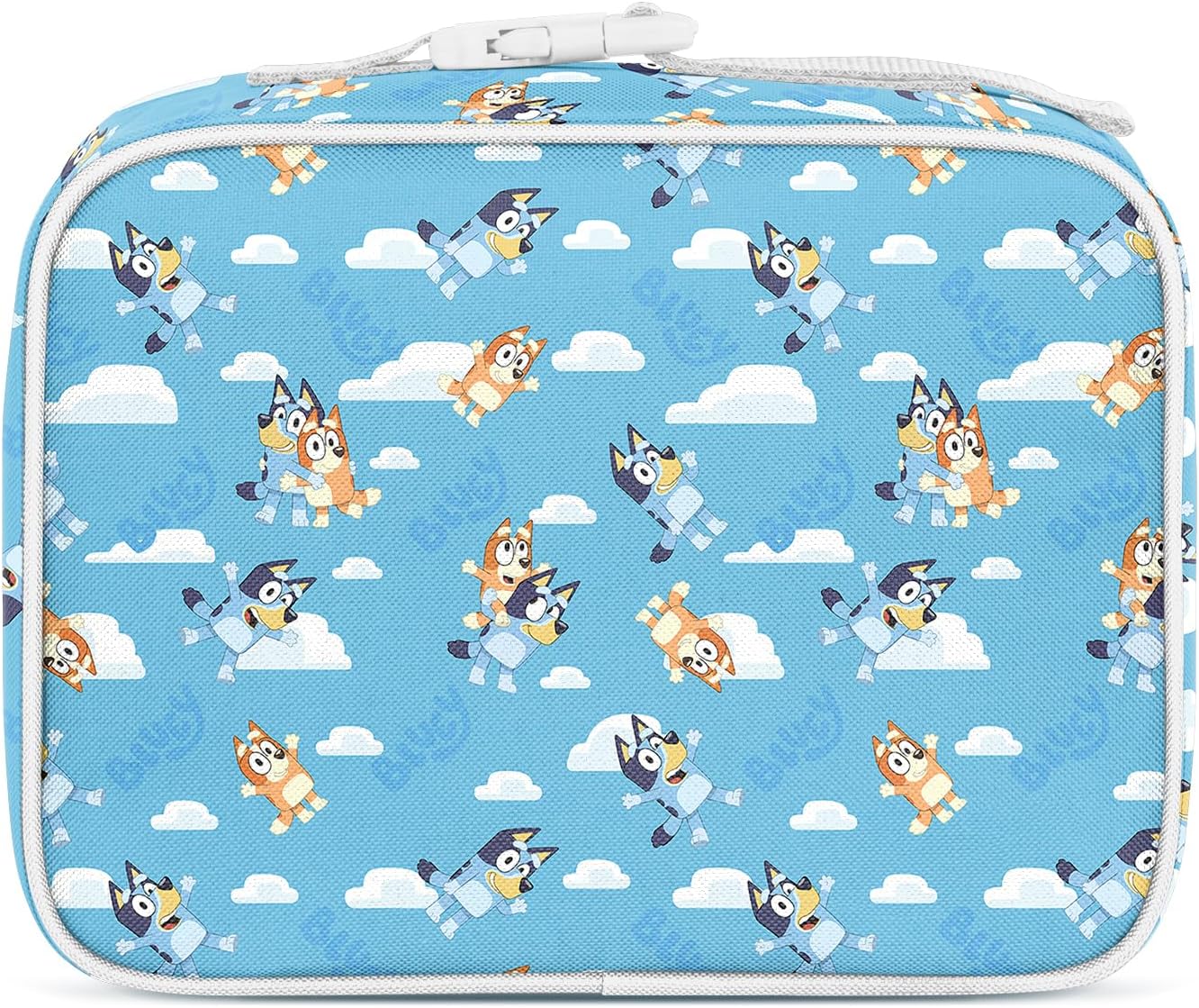 Simple Modern Bluey Kids Lunch Box for Toddler | Reusable Insulated Bag for Girls | Meal Containers for School with Exterior and Interior Pockets | Hadley Collection | Bluey Sky