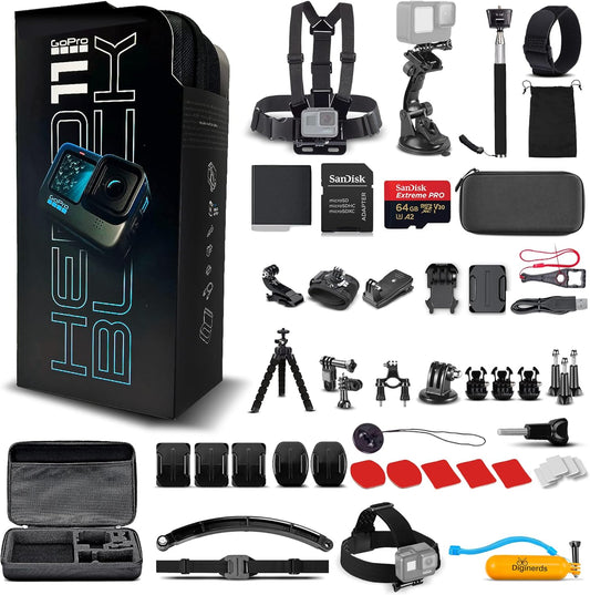 GoPro HERO11 Black 5.3K Sports Camera with Accessories